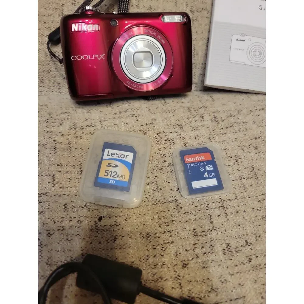 Nikon Coolpix L26 16.1MP Compact Digital Camera Red Tested Excellent Condition